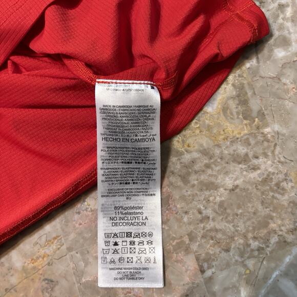 Nike MLB Shirt Mens 2XL Red Washington Nationals Baseballs Short Sleeve NKXI - Picture 8 of 9